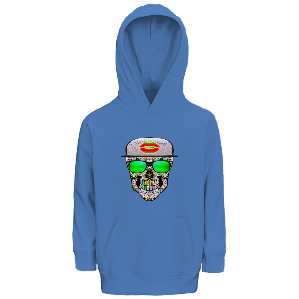 Kinder Premium Bio Hoodie Totenkopf Superstar