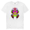 Herren Premium Bio T-Shirt Monkey Superstar with Sunglasses