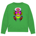 Herren Premium Bio Sweatshirt Monkey Superstar with Sunglasses
