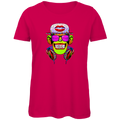 Damen Premium Bio T-Shirt Monkey Superstar with Sunglasses