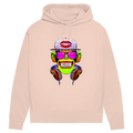 Damen Premium Bio Hoodie Monkey Superstar with Sunglasses