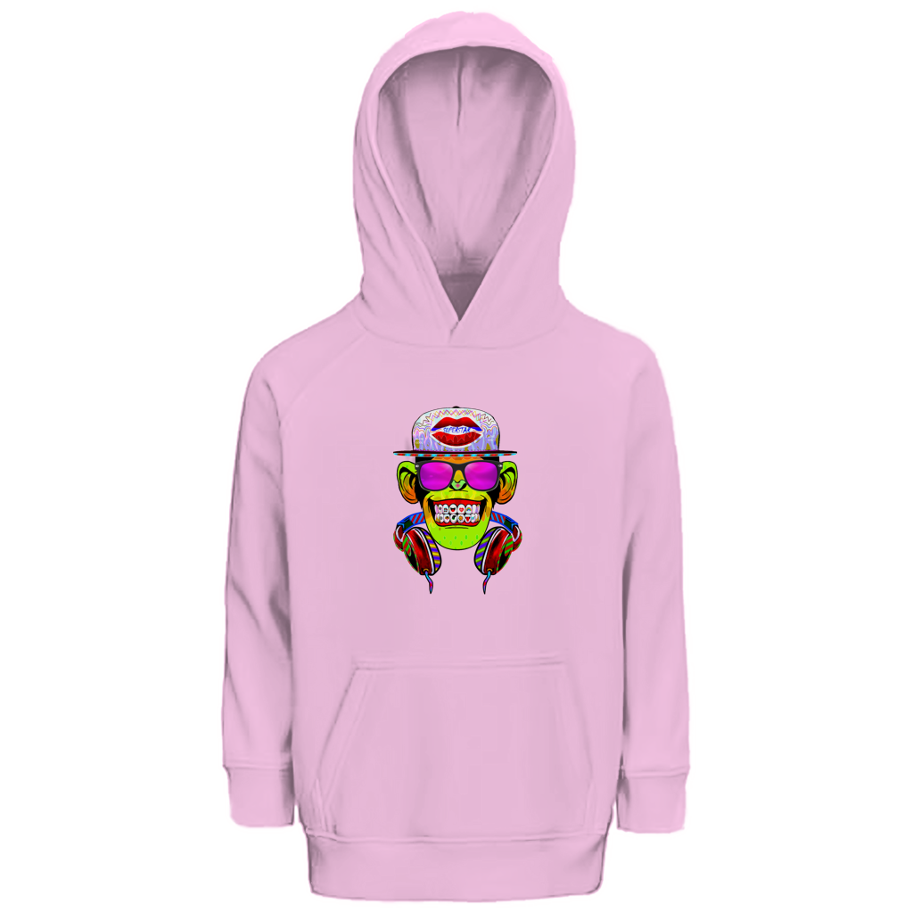 Kinder Premium Bio Hoodie Monkey Superstar with Sunglasses