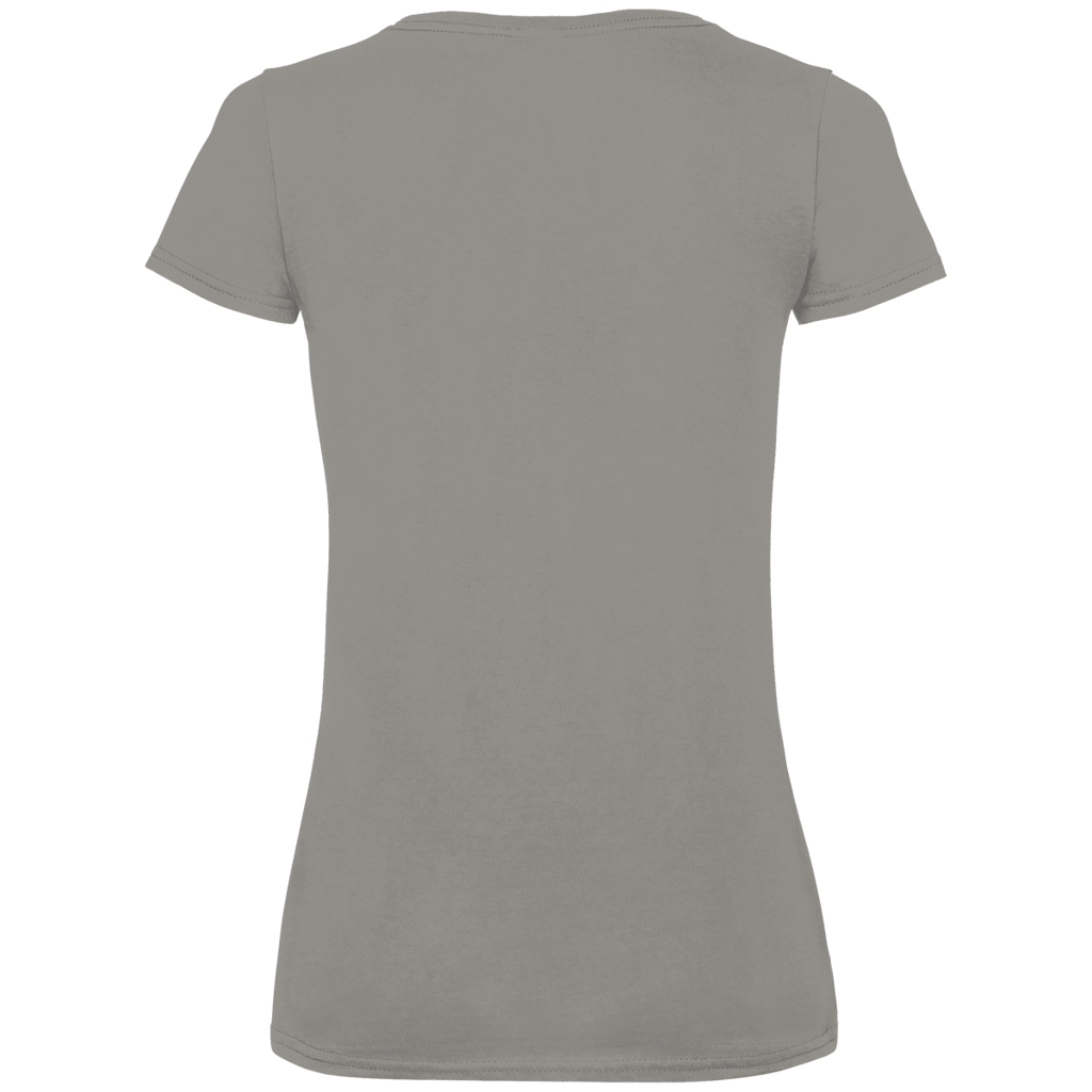 Damen Premium Bio V-Neck T-Shirt Monkey with Headset