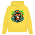Damen Premium Bio Hoodie Monkey with Headset