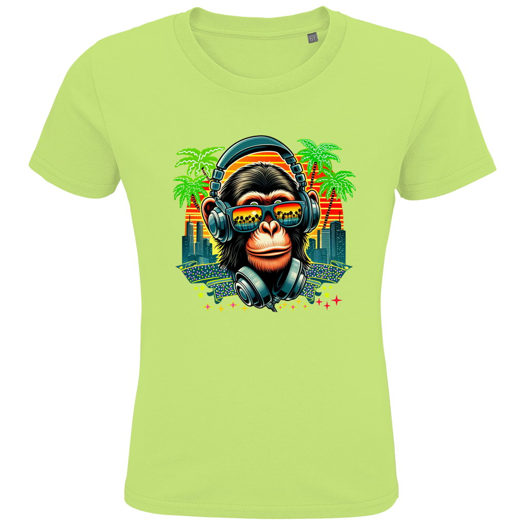 Kids Premium Bio T-Shirt Monkey with Headset