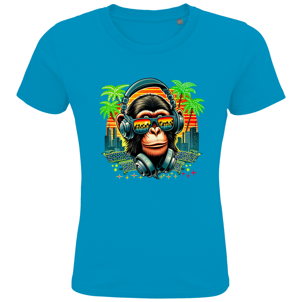 Kids Premium Bio T-Shirt Monkey with Headset