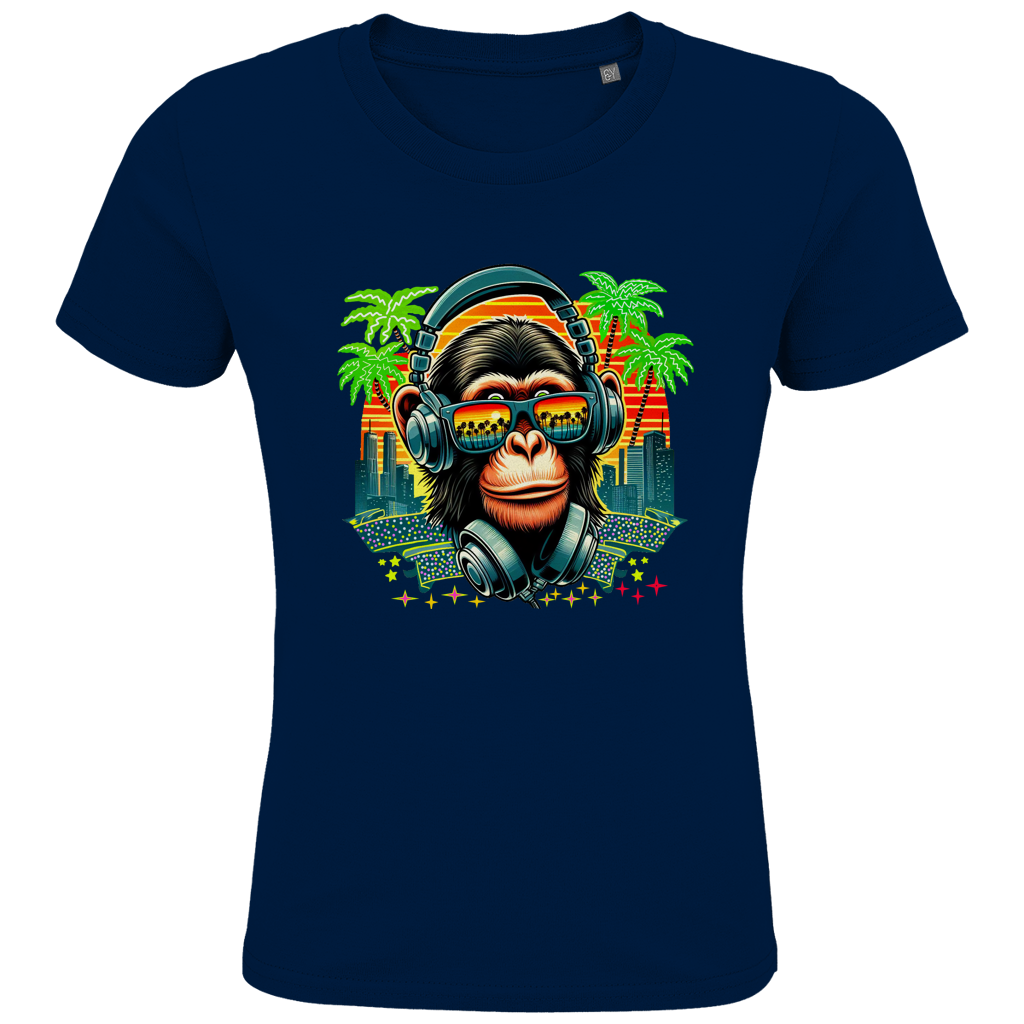Kids Premium Bio T-Shirt Monkey with Headset