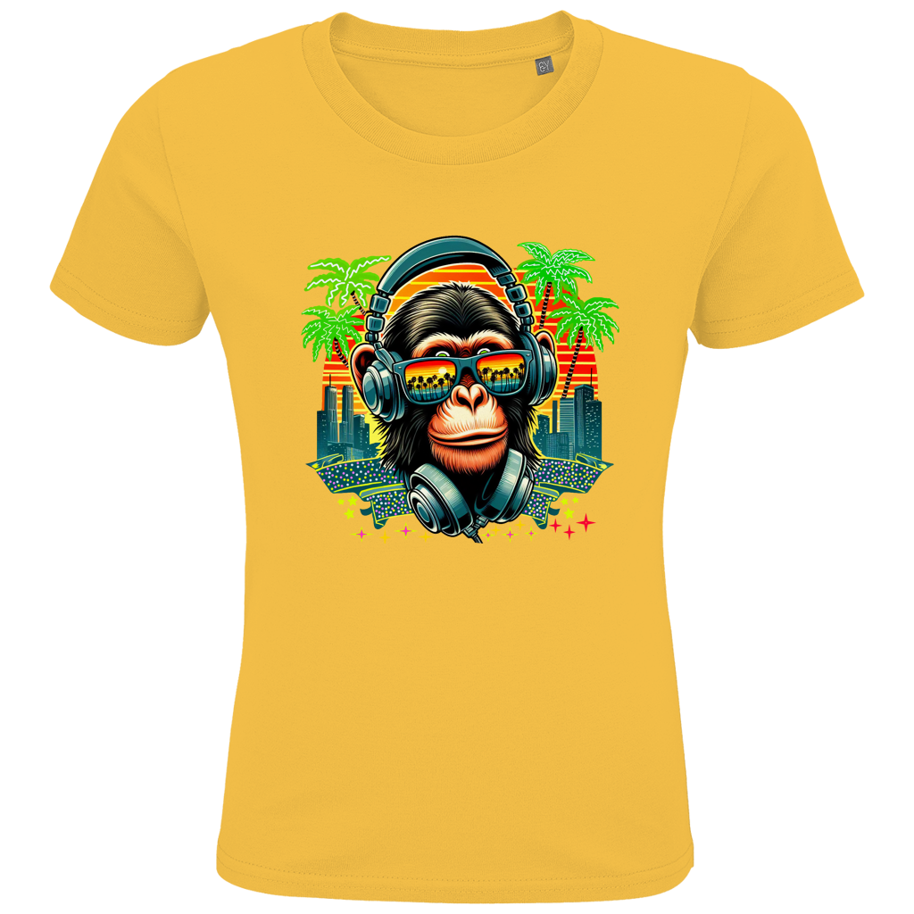 Kids Premium Bio T-Shirt Monkey with Headset