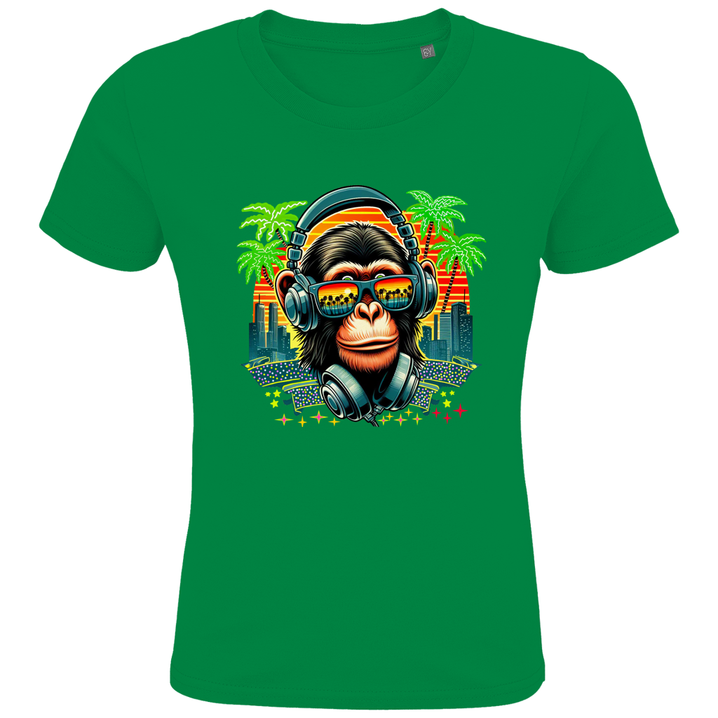 Kids Premium Bio T-Shirt Monkey with Headset
