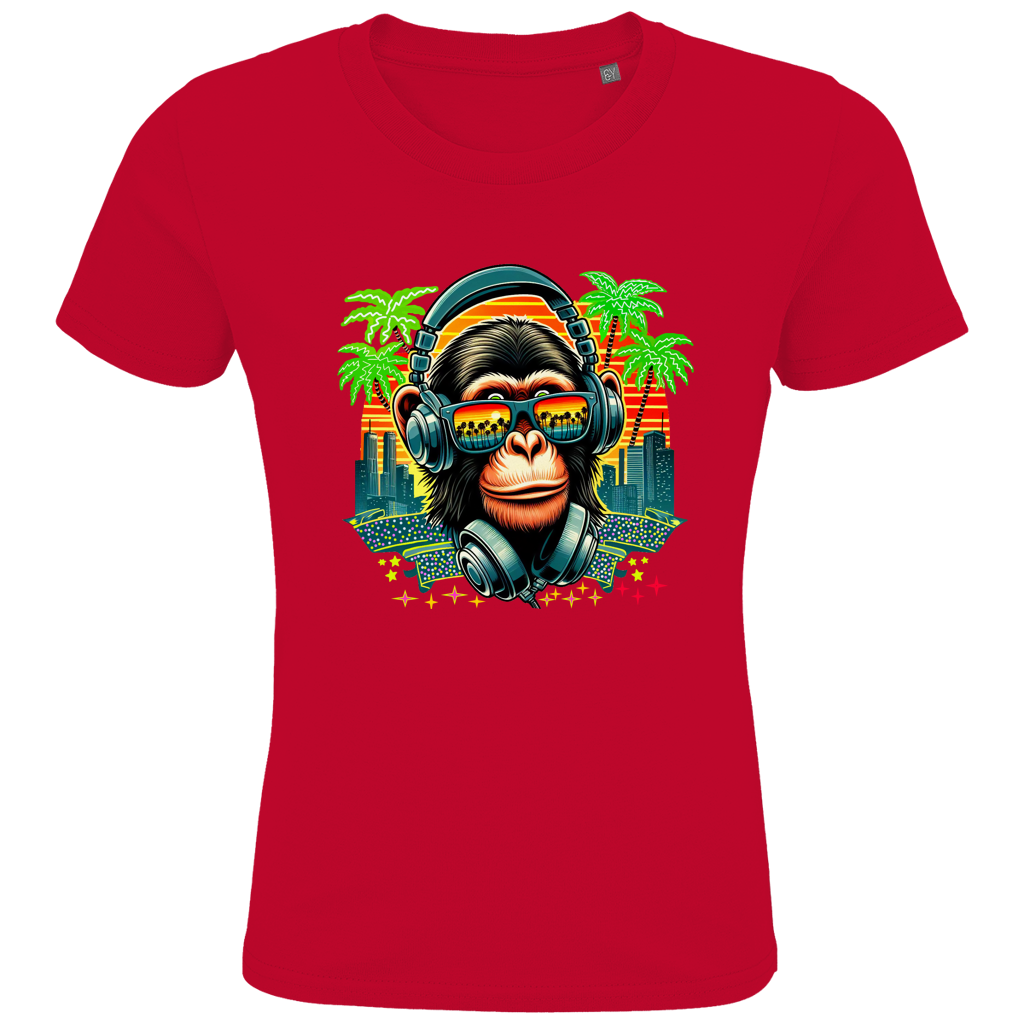 Kids Premium Bio T-Shirt Monkey with Headset