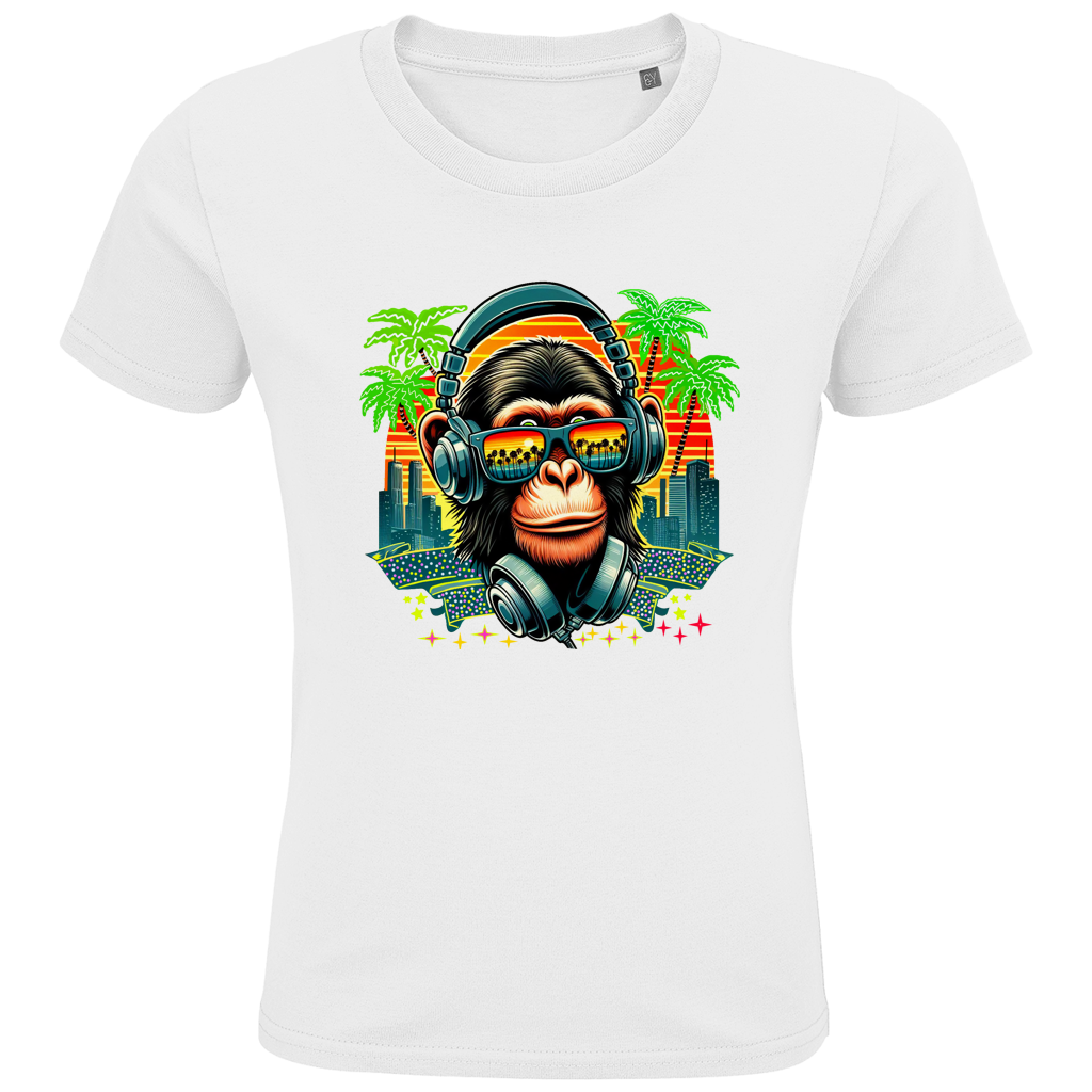 Kids Premium Bio T-Shirt Monkey with Headset
