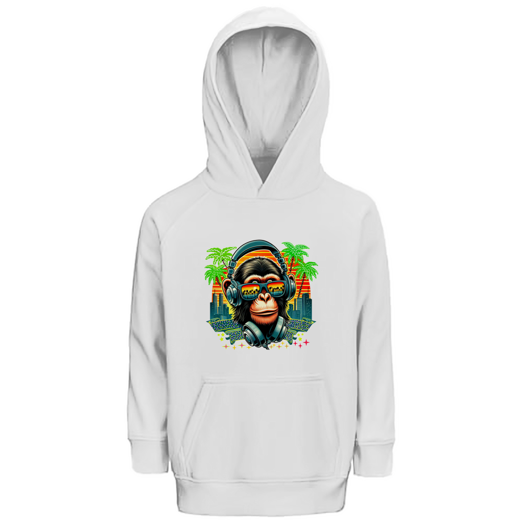 Kinder Premium Bio Hoodie Monkey with Headset