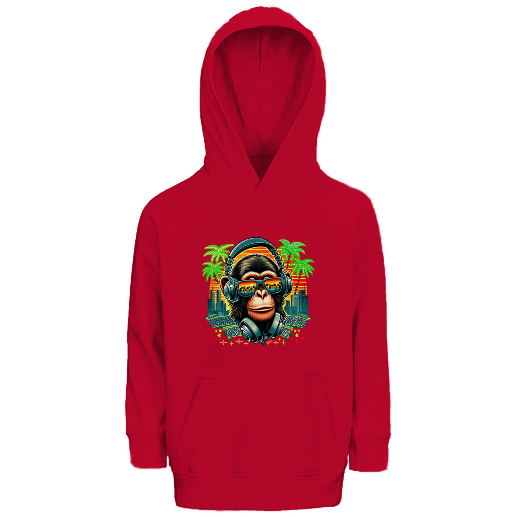 Kinder Premium Bio Hoodie Monkey with Headset