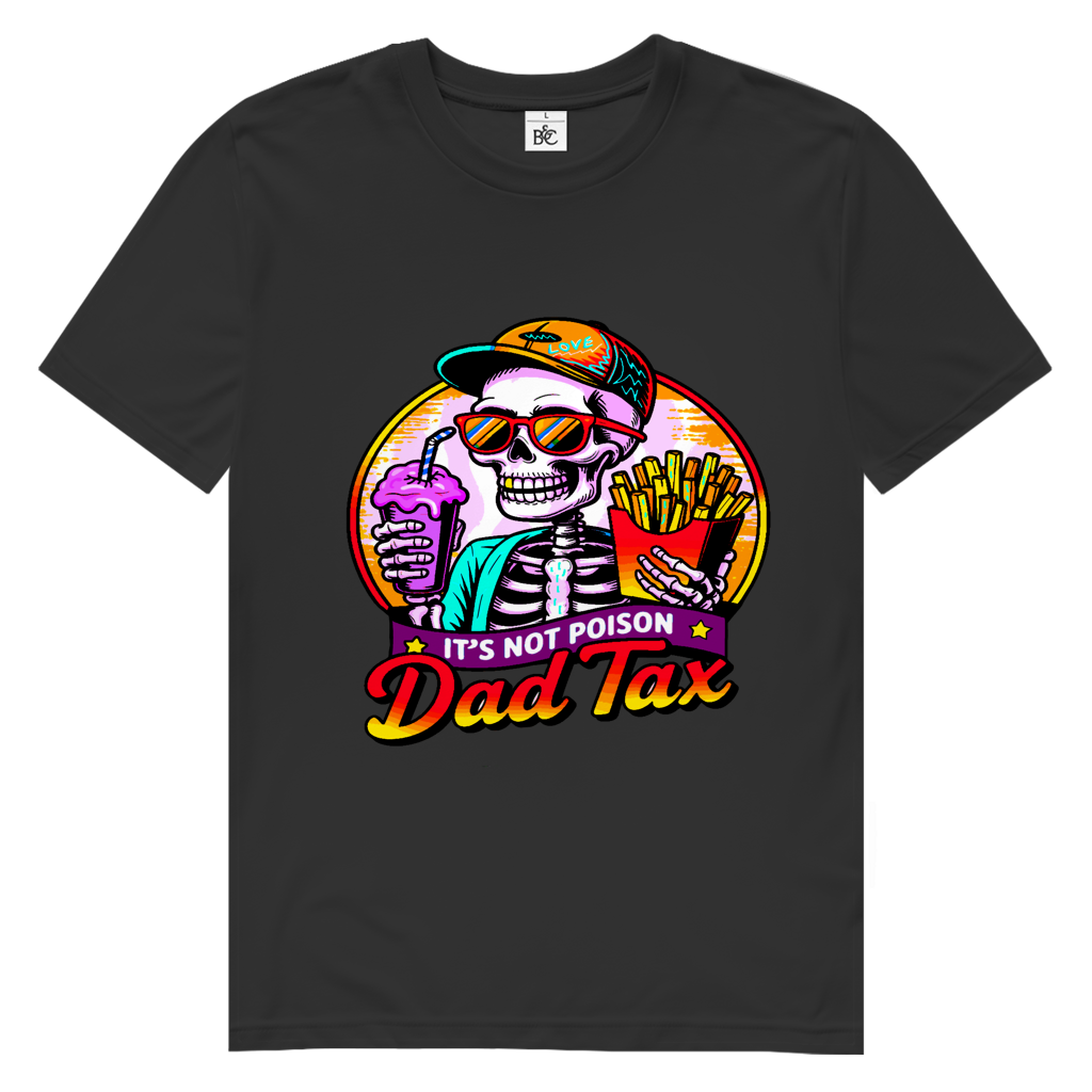Herren Premium Bio T-Shirt Skelett Dad Tax