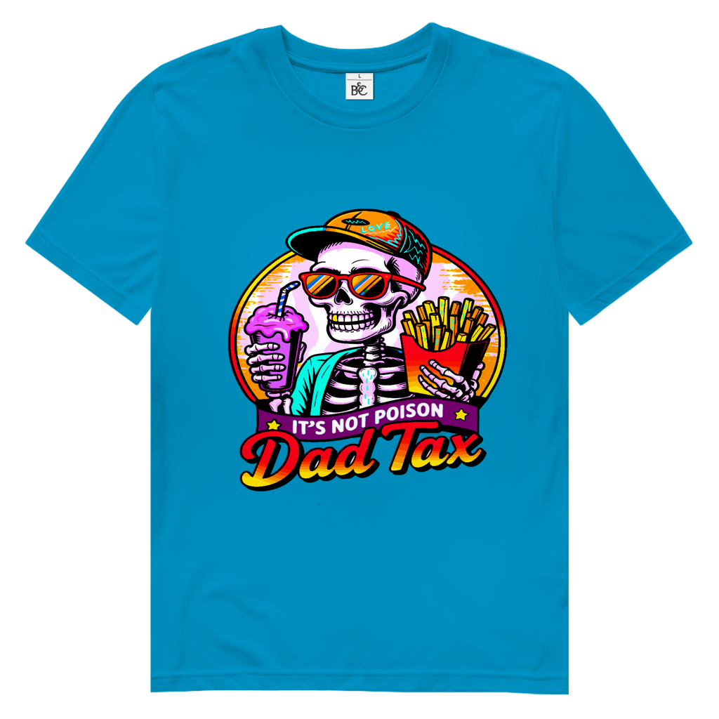 Herren Premium Bio T-Shirt Skelett Dad Tax