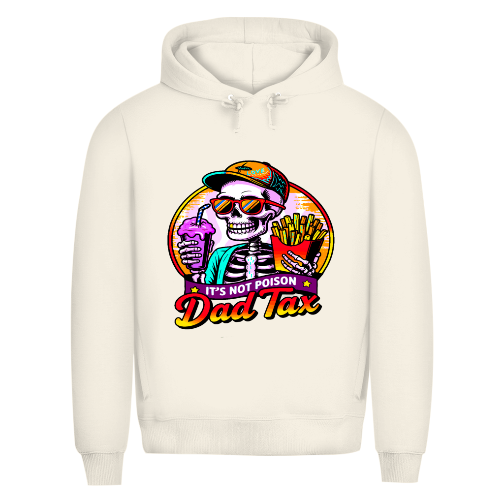 Herren Premium Bio Hoodie Skelett Dad Tax