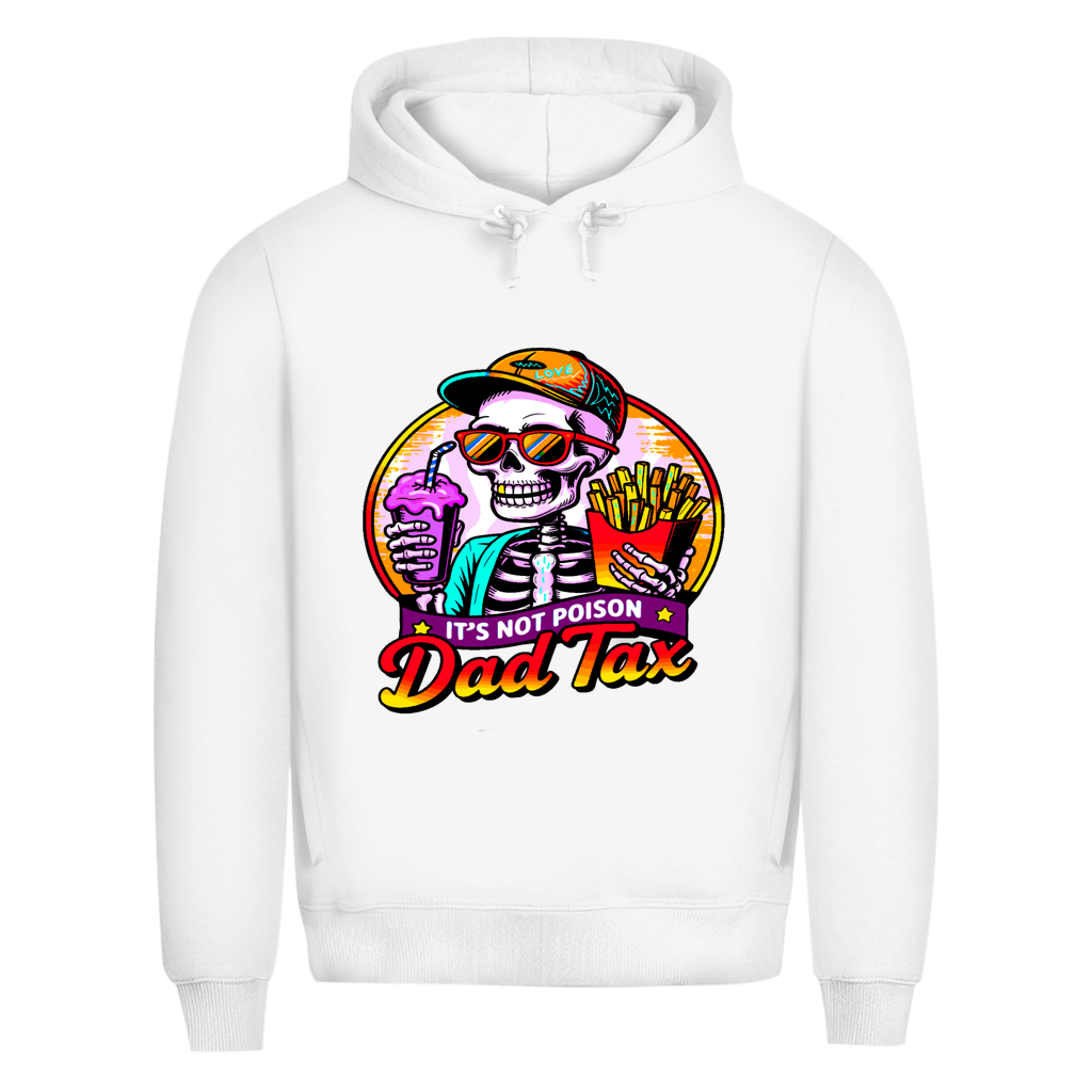 Herren Premium Bio Hoodie Skelett Dad Tax