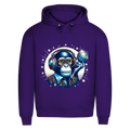 Herren Premium Bio Hoodie Disco King Monkey