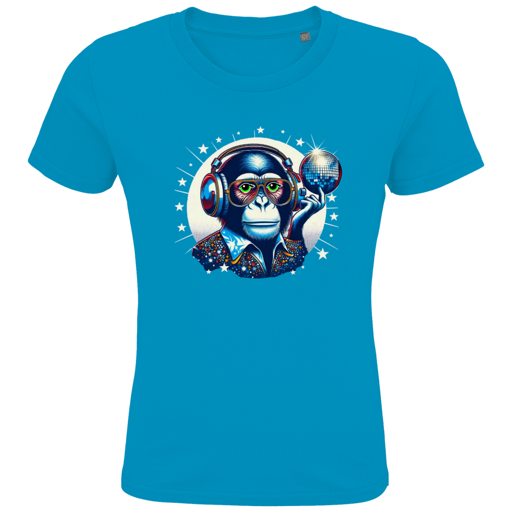 Kids Premium Bio T-Shirt Disco King Monkey