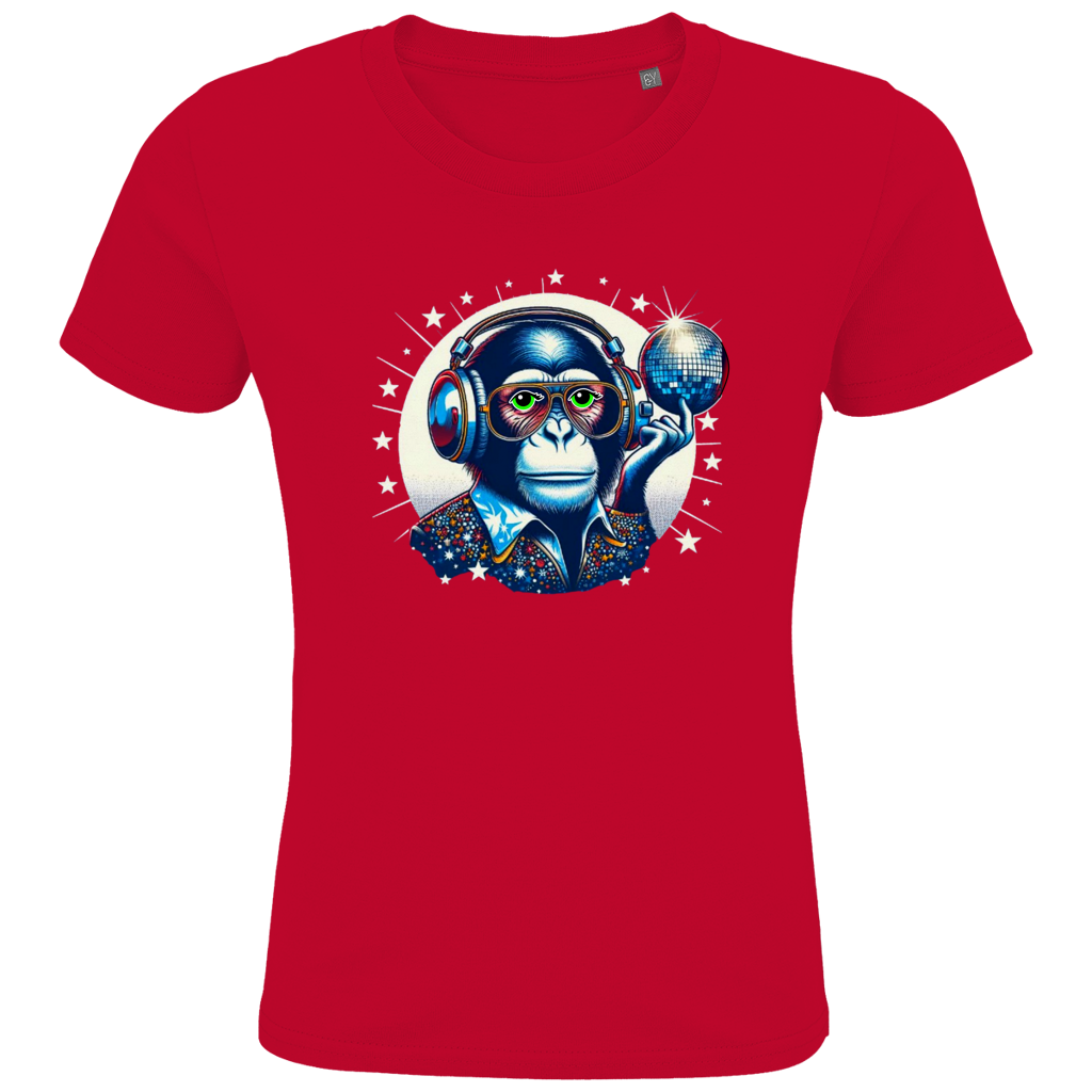 Kids Premium Bio T-Shirt Disco King Monkey