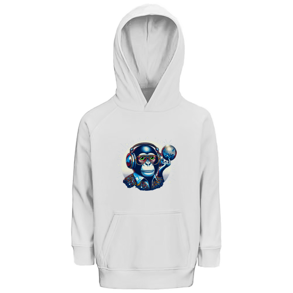 Kinder Premium Bio Hoodie Disco King Monkey