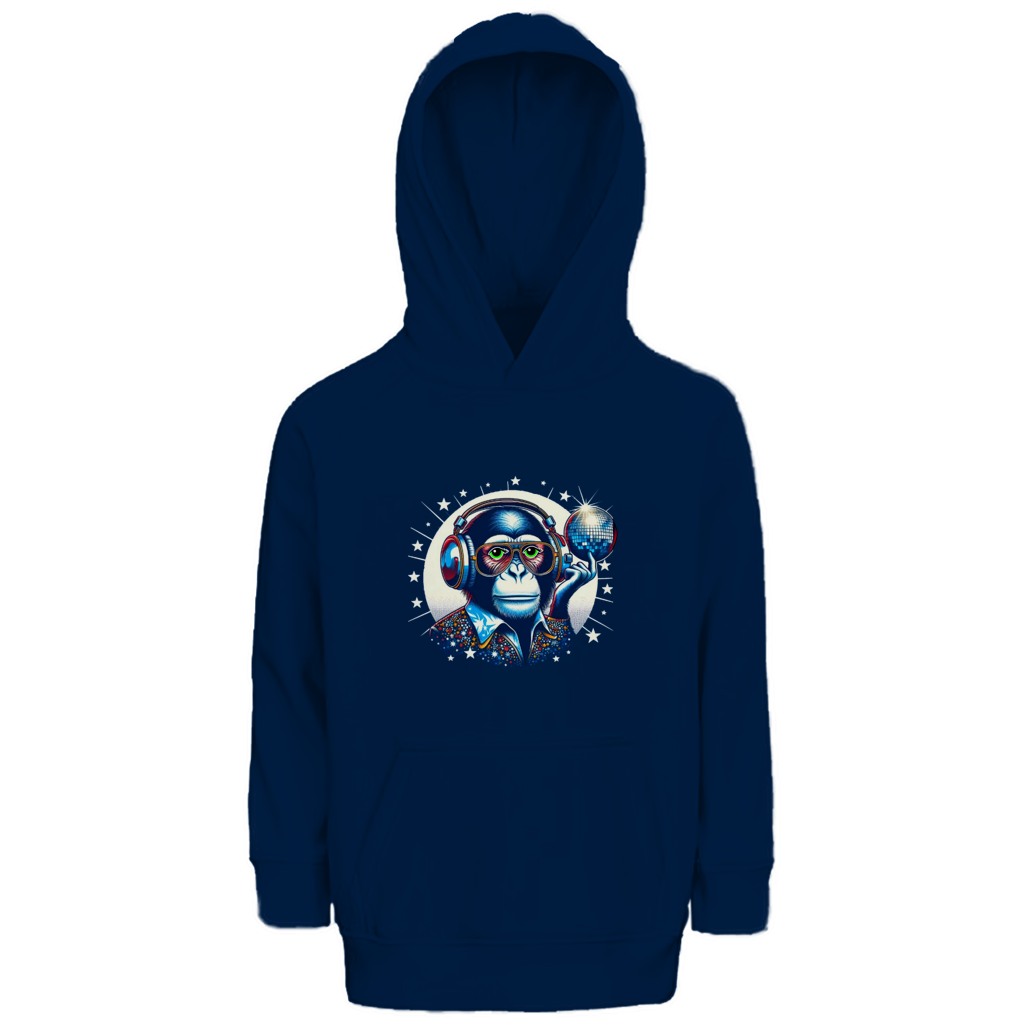 Kinder Premium Bio Hoodie Disco King Monkey