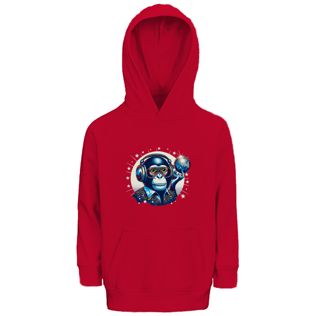 Kinder Premium Bio Hoodie Disco King Monkey