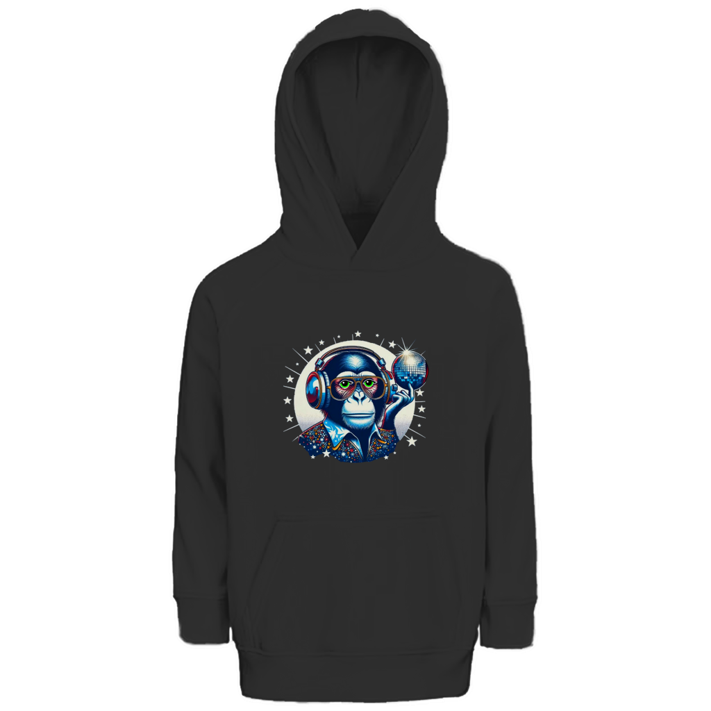 Kinder Premium Bio Hoodie Disco King Monkey