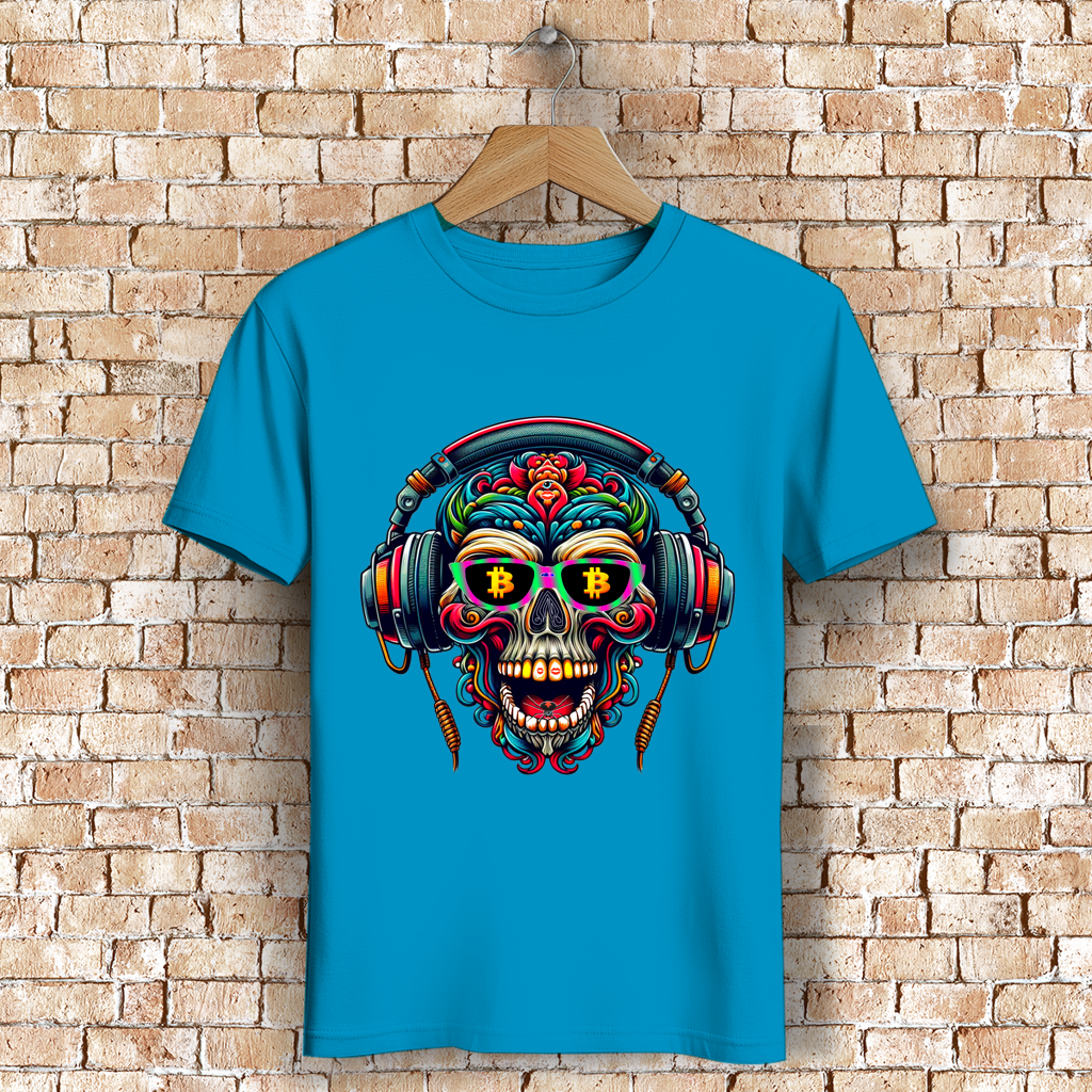 Herren Premium Bio T-Shirt Crypto Skull