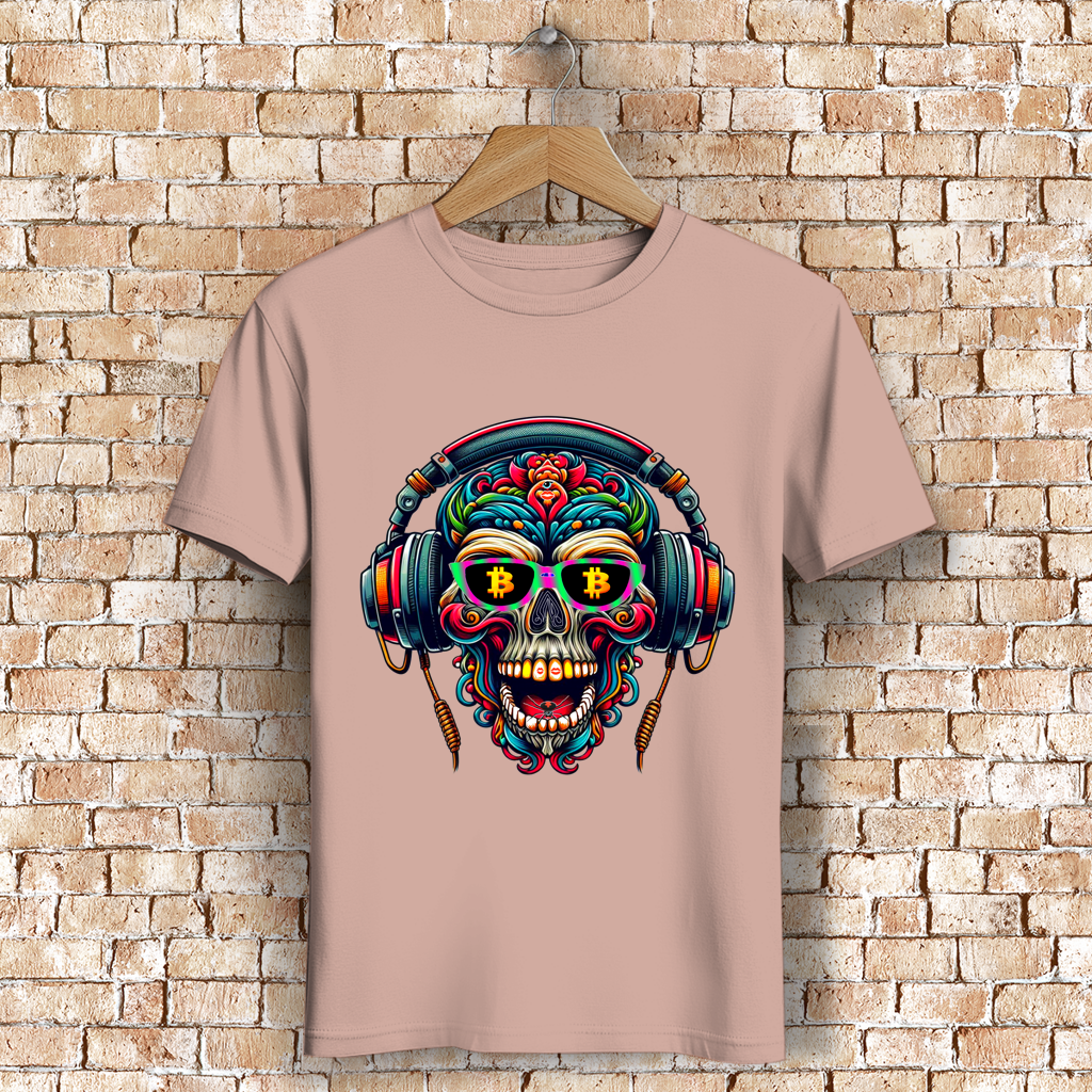 Herren Premium Bio T-Shirt Crypto Skull