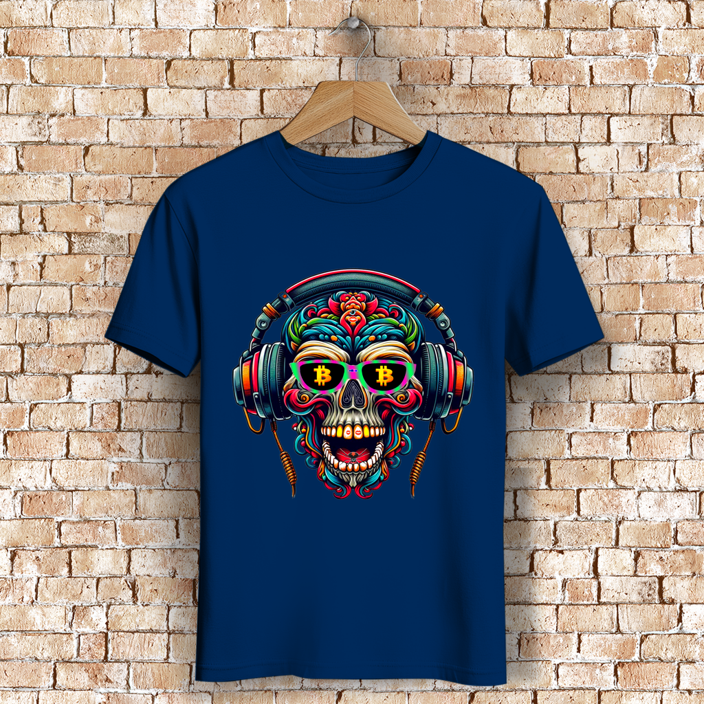 Herren Premium Bio T-Shirt Crypto Skull