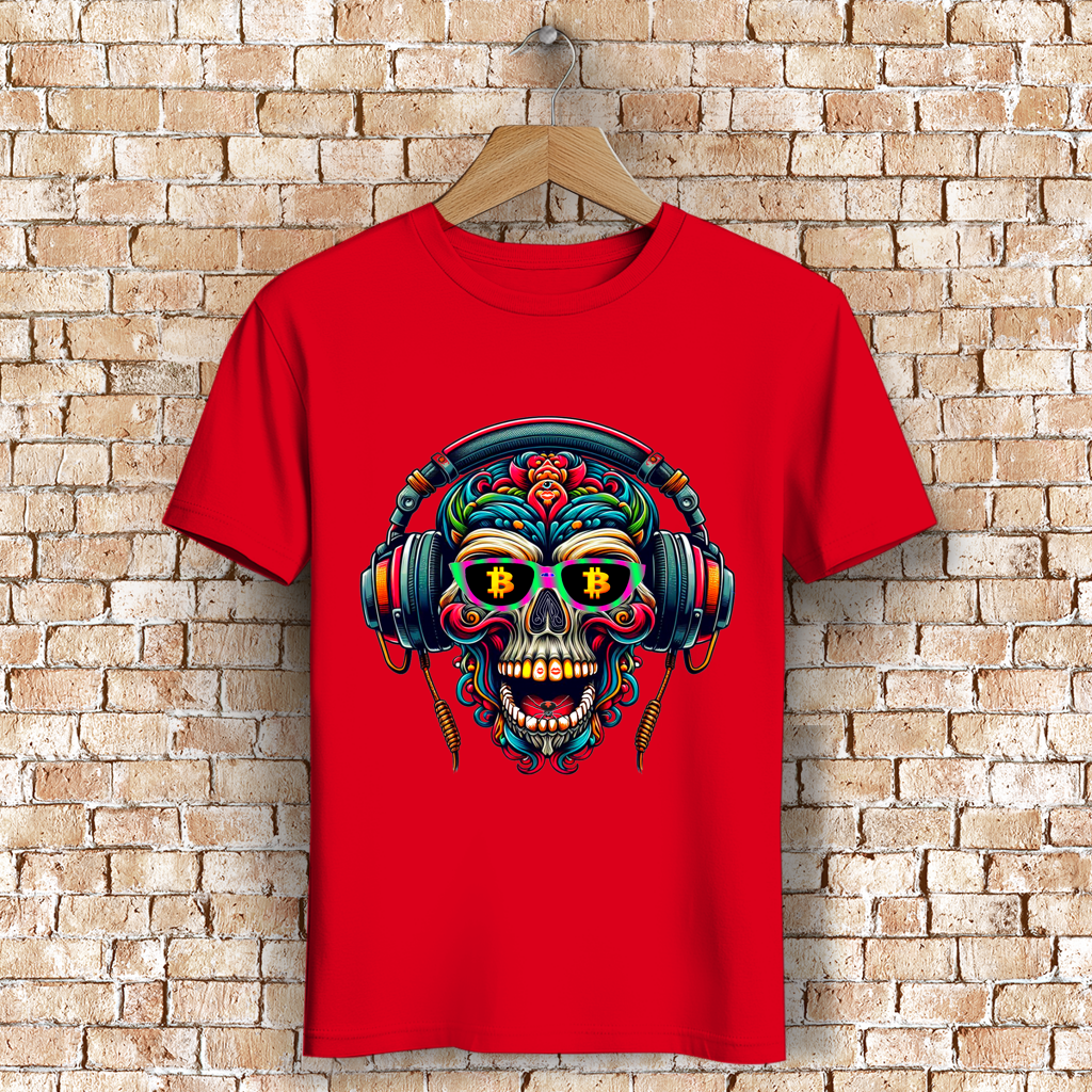 Herren Premium Bio T-Shirt Crypto Skull