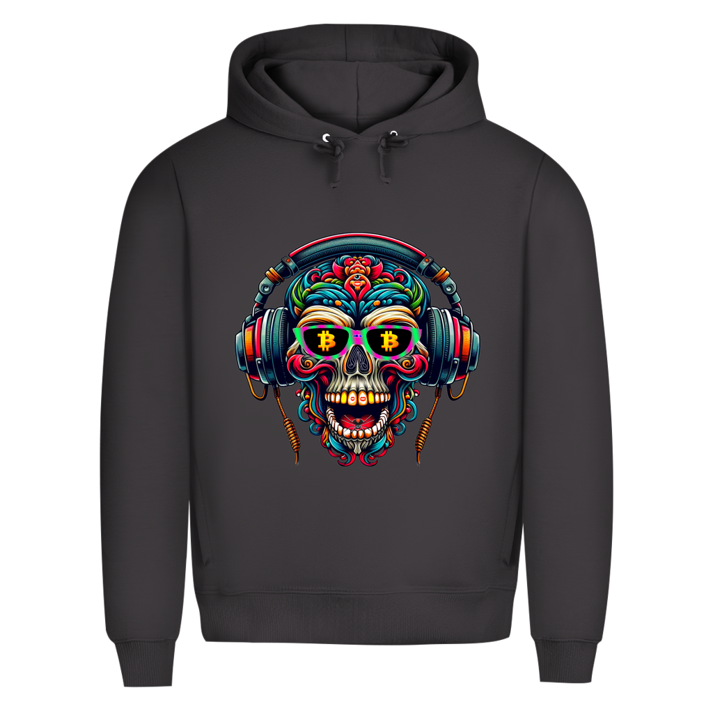 Herren Premium Bio Hoodie Crypto Skull