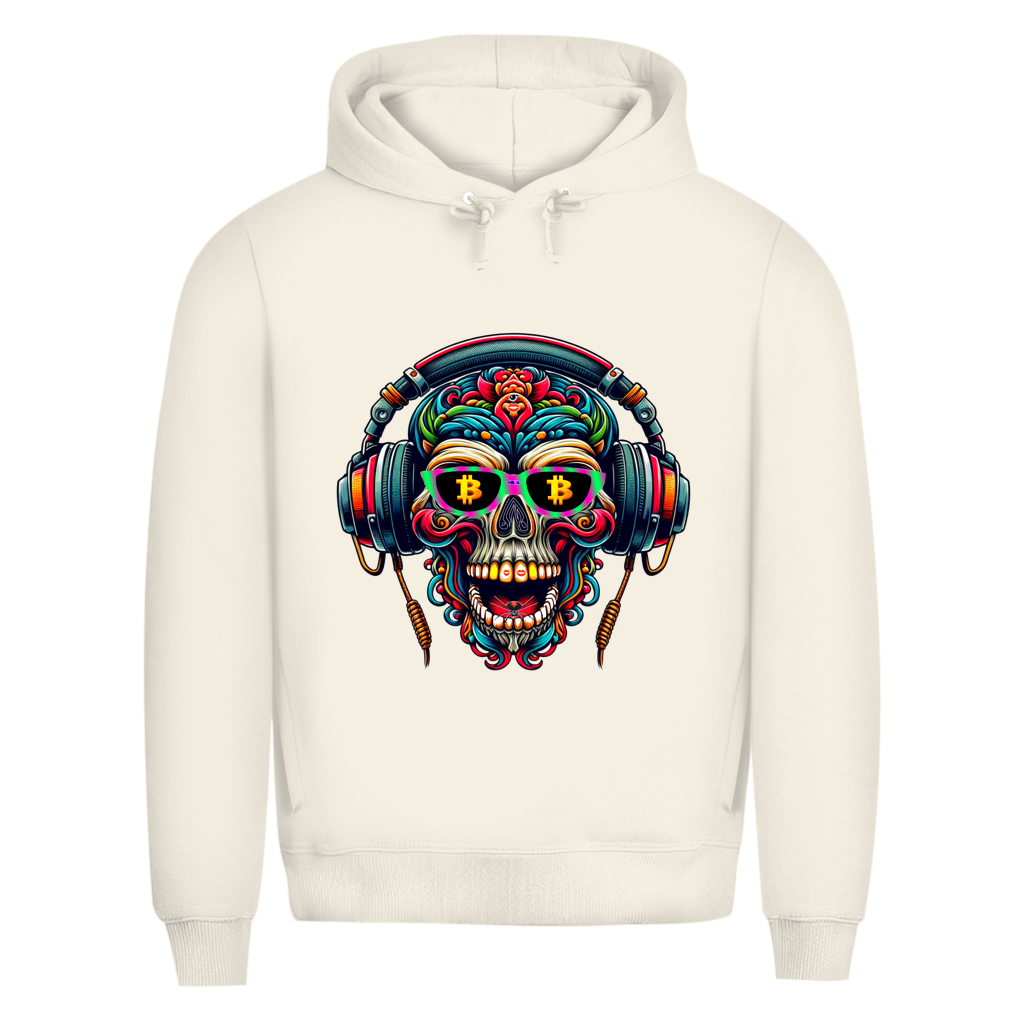 Herren Premium Bio Hoodie Crypto Skull