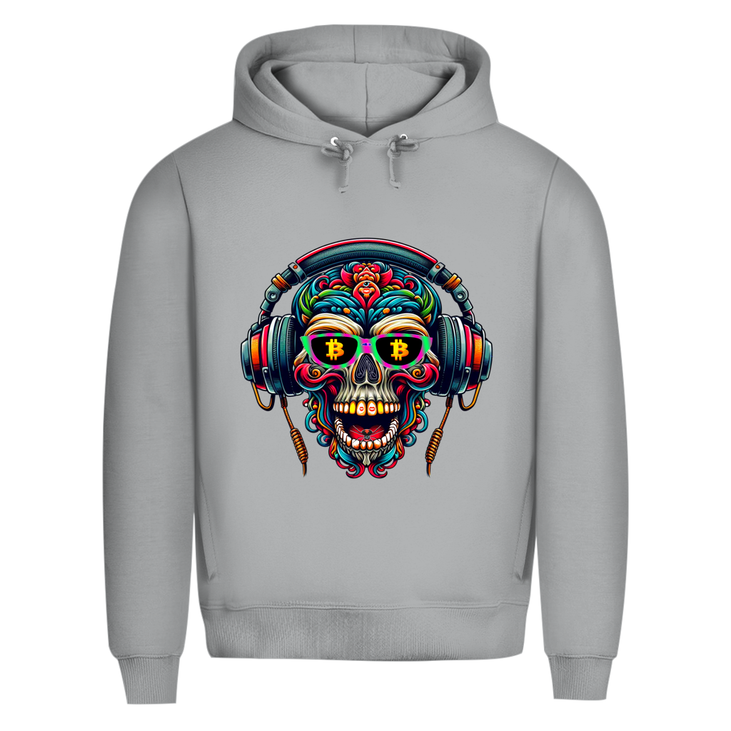 Herren Premium Bio Hoodie Crypto Skull