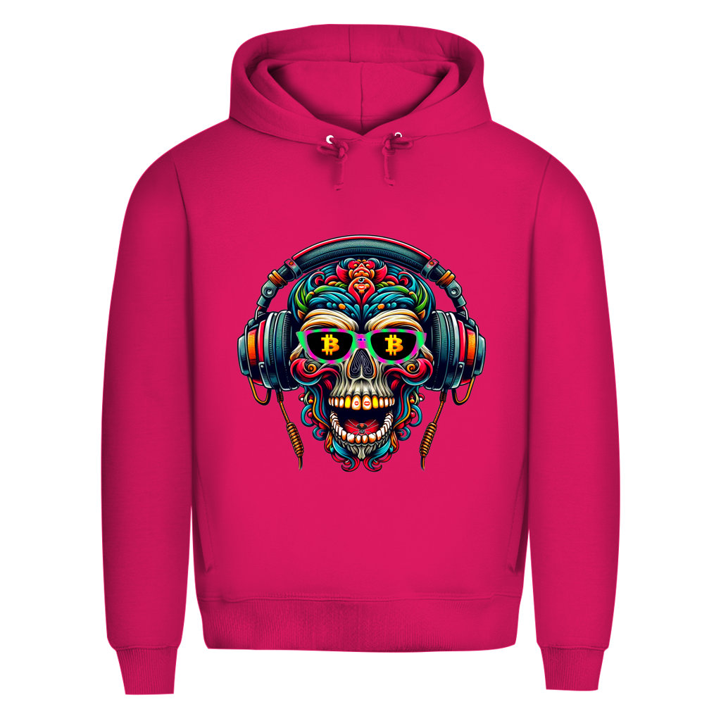 Herren Premium Bio Hoodie Crypto Skull