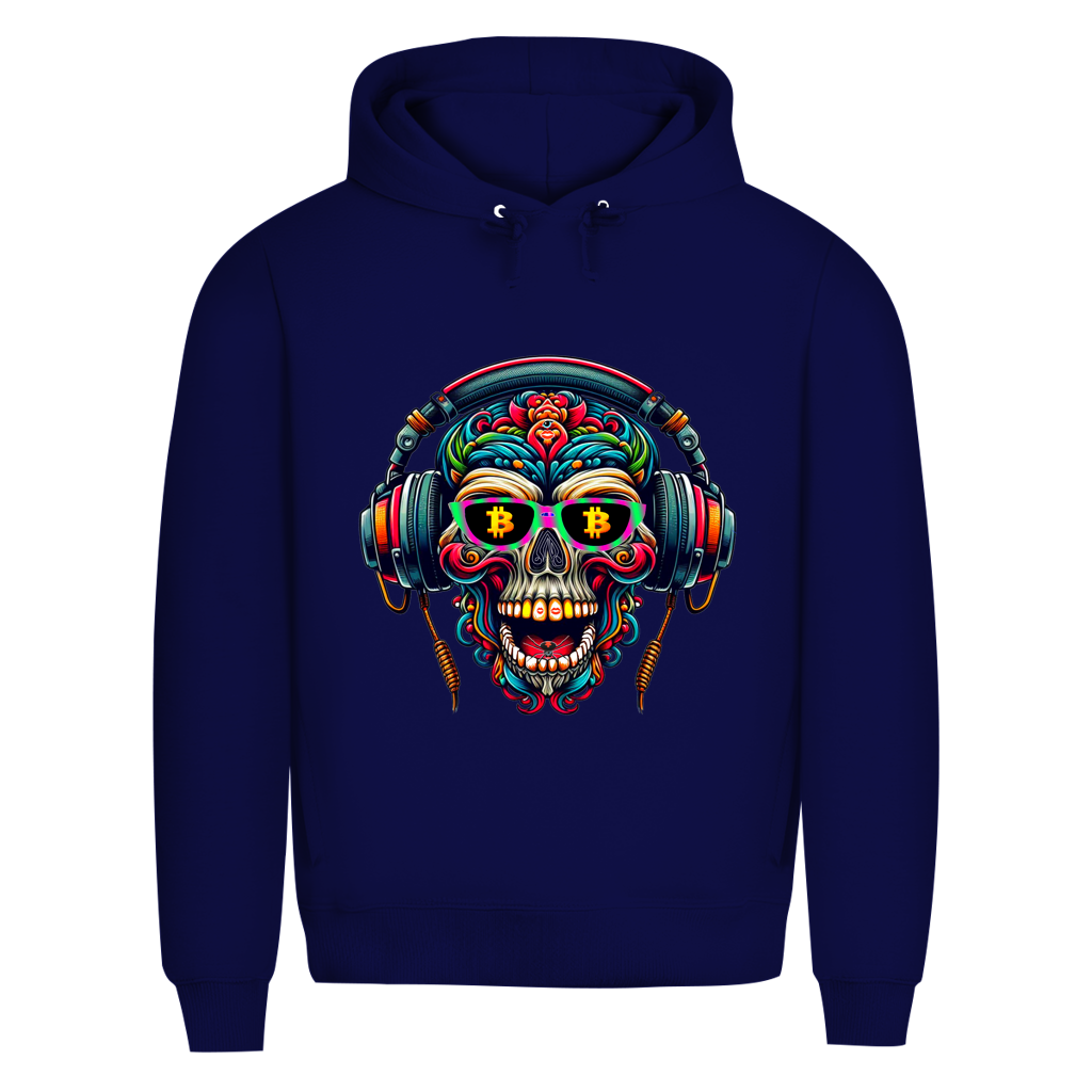 Herren Premium Bio Hoodie Crypto Skull