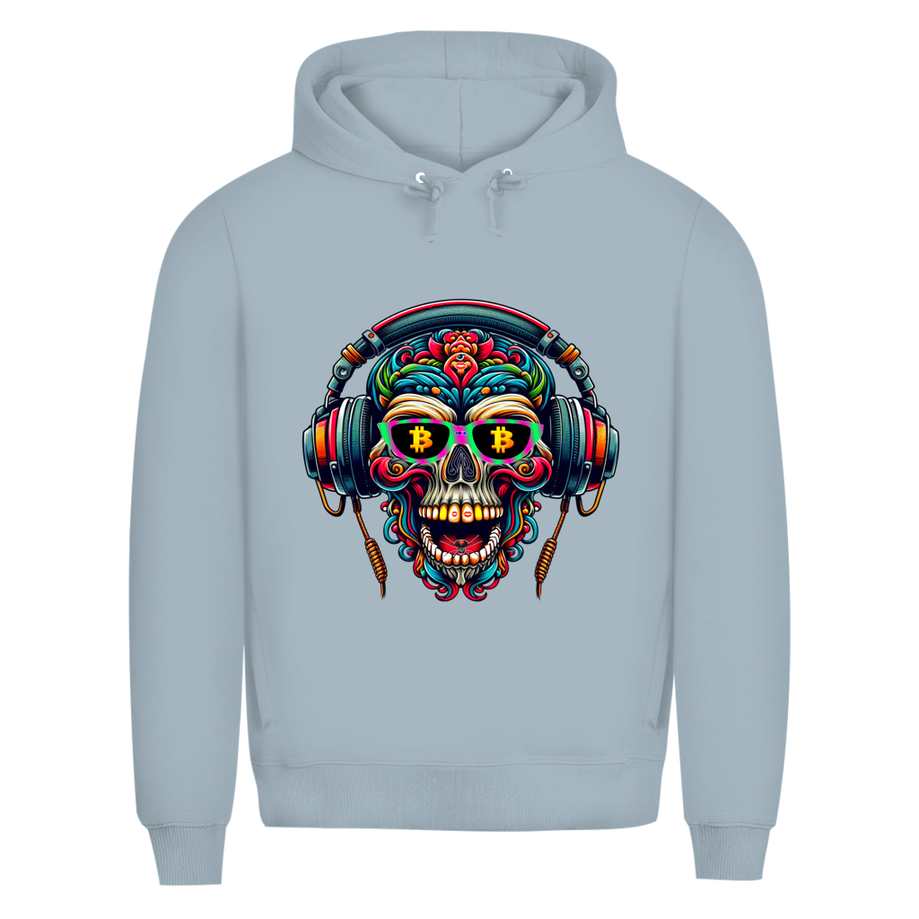 Herren Premium Bio Hoodie Crypto Skull