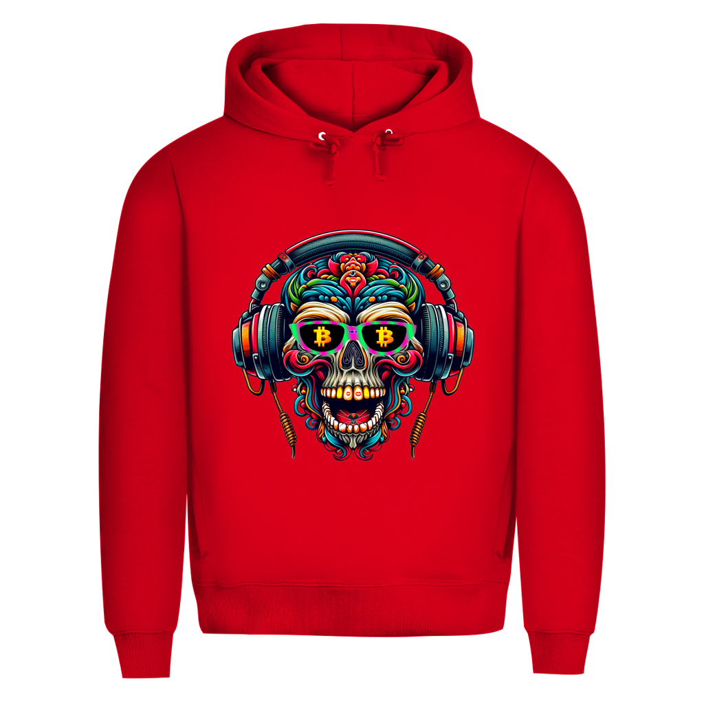 Herren Premium Bio Hoodie Crypto Skull