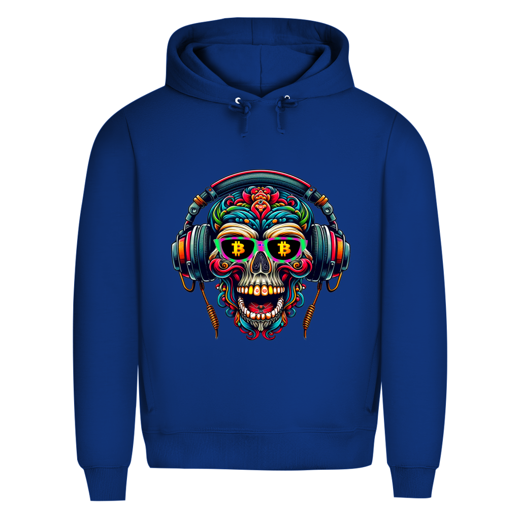 Herren Premium Bio Hoodie Crypto Skull