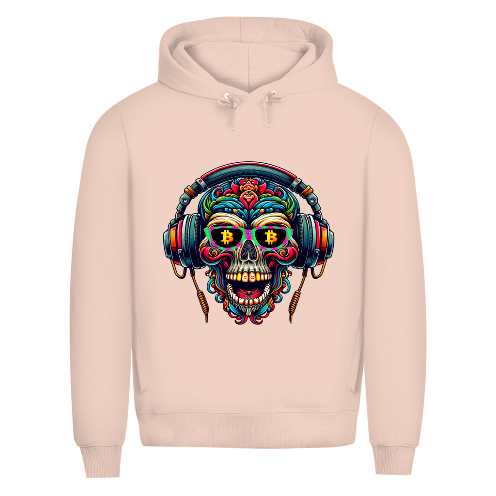 Herren Premium Bio Hoodie Crypto Skull