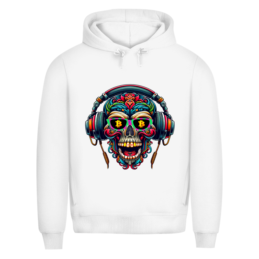 Herren Premium Bio Hoodie Crypto Skull
