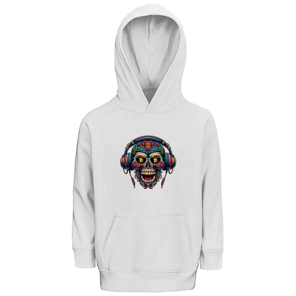 Kinder Premium Bio Hoodie Crypto Skull