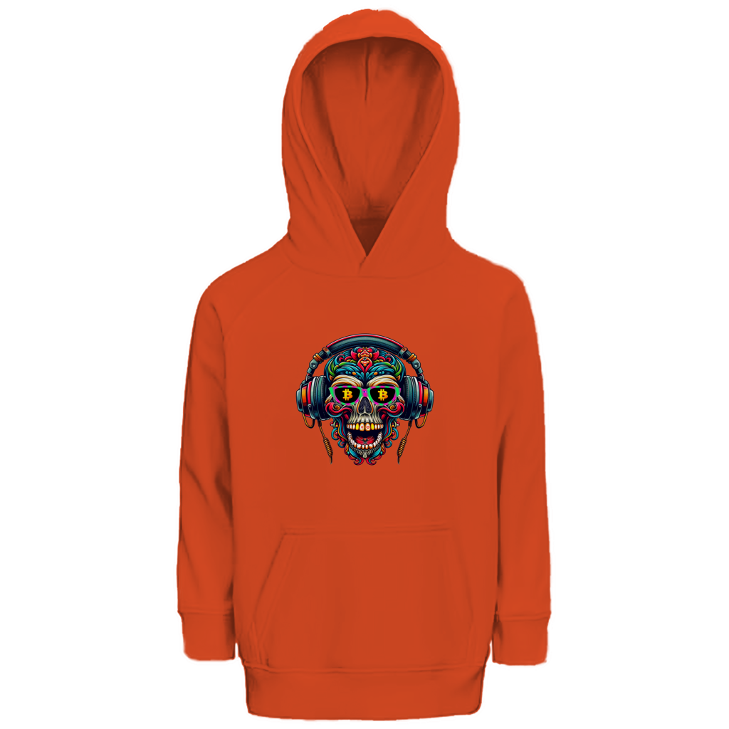 Kinder Premium Bio Hoodie Crypto Skull
