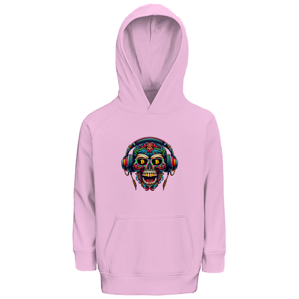 Kinder Premium Bio Hoodie Crypto Skull