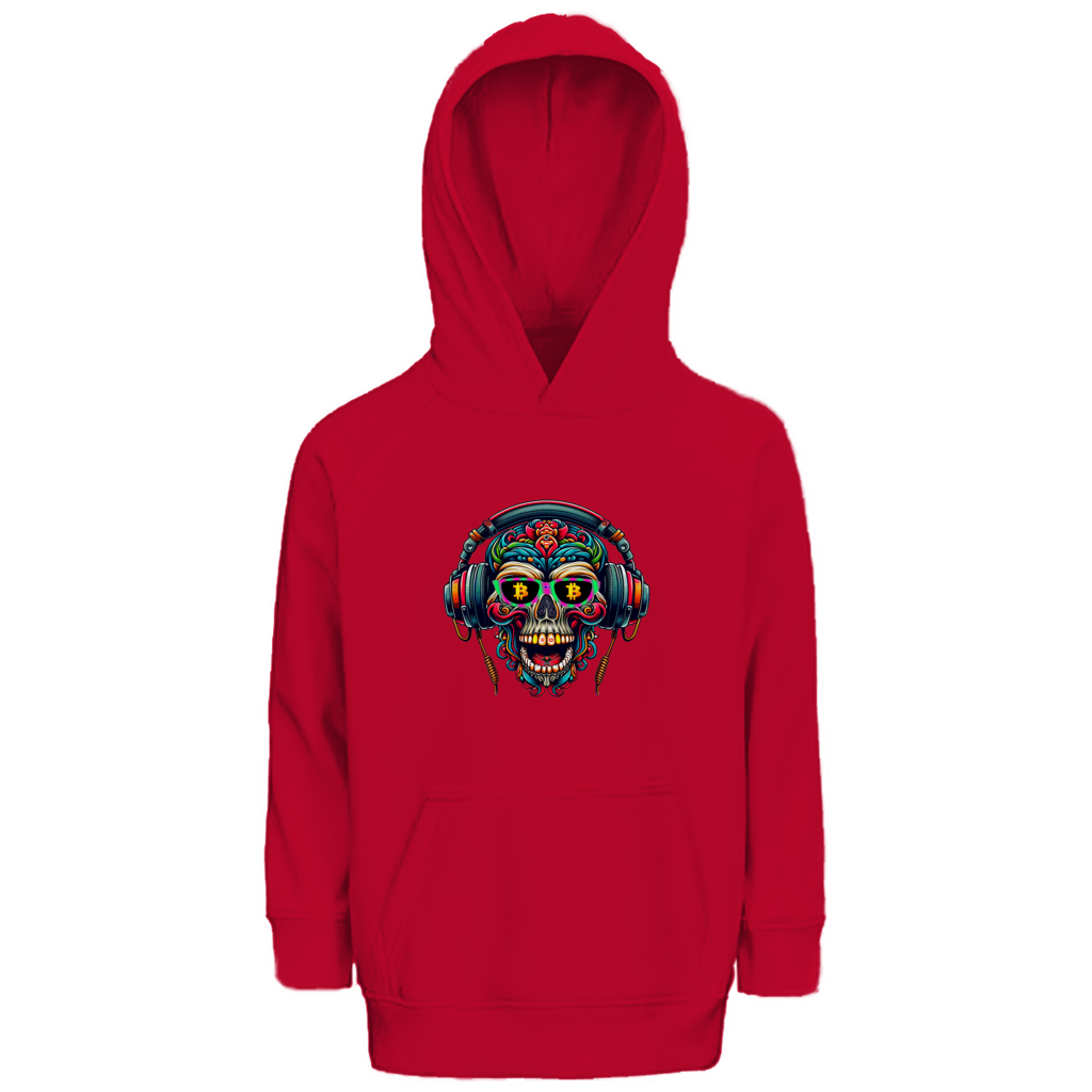Kinder Premium Bio Hoodie Crypto Skull