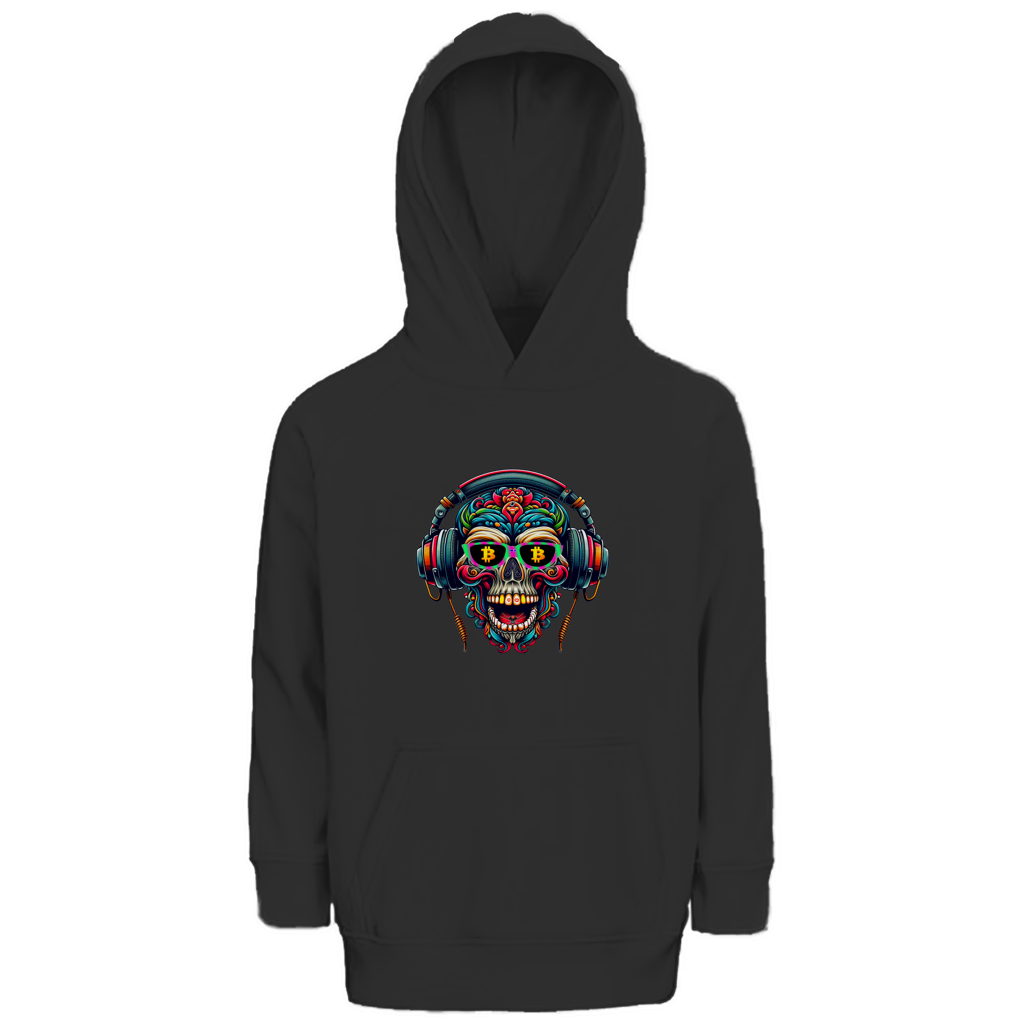 Kinder Premium Bio Hoodie Crypto Skull