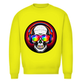 Herren Premium Bio Sweatshirt Discoteka Skull
