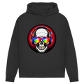 Damen Premium Bio Hoodie Discoteka Skull