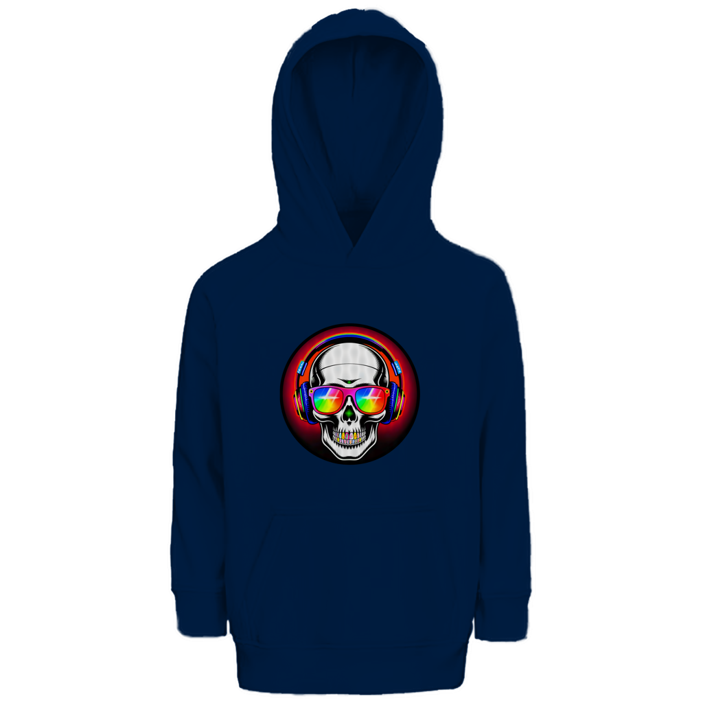 Kinder Premium Bio Hoodie Discoteka Skull